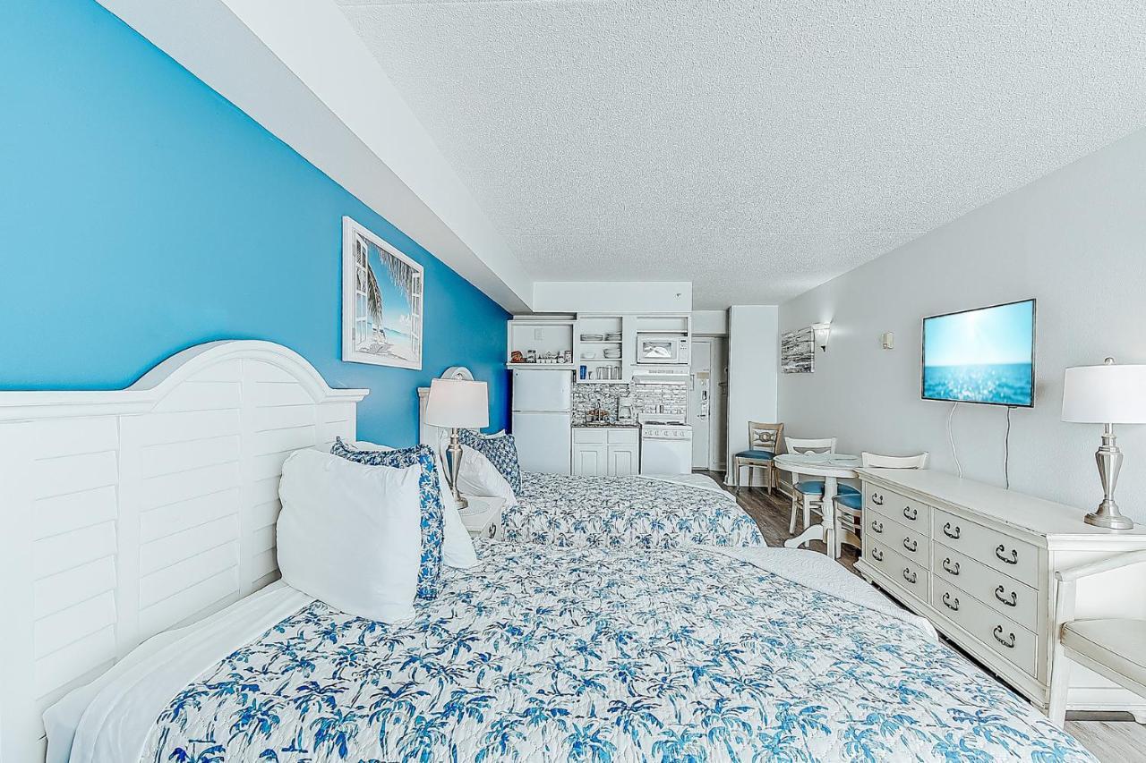Ocean Front Comfy Condo W/Kitchen, Sleeps 4, Snowbird Paradise マートルビーチ エクステリア 写真